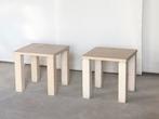 Sidetable | Travertin, Rond, Ophalen of Verzenden, 25 tot 50 cm, Glas