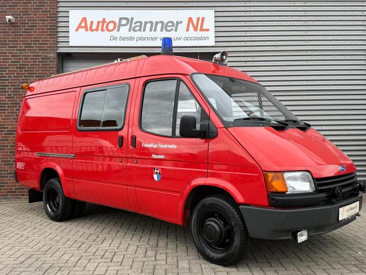 Ford Transit 2.0 Benzine! Ex-Brandweer! 6-Pers.! *19.467KM!*, Auto's, Bestelauto's, Bedrijf, Te koop, Ford, Benzine, Handgeschakeld