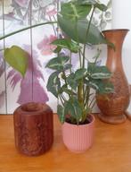 Vintage houten pennenbakje uit India, Ophalen of Verzenden