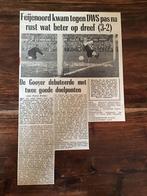 Voetbal krantenartikel Feyenoord DWS januari 1967, Ophalen of Verzenden, Gebruikt, Feyenoord