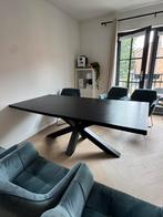 Tafel eikenhout zwart, Huis en Inrichting, Ophalen, 100 tot 150 cm, Eikenhout, 200 cm of meer
