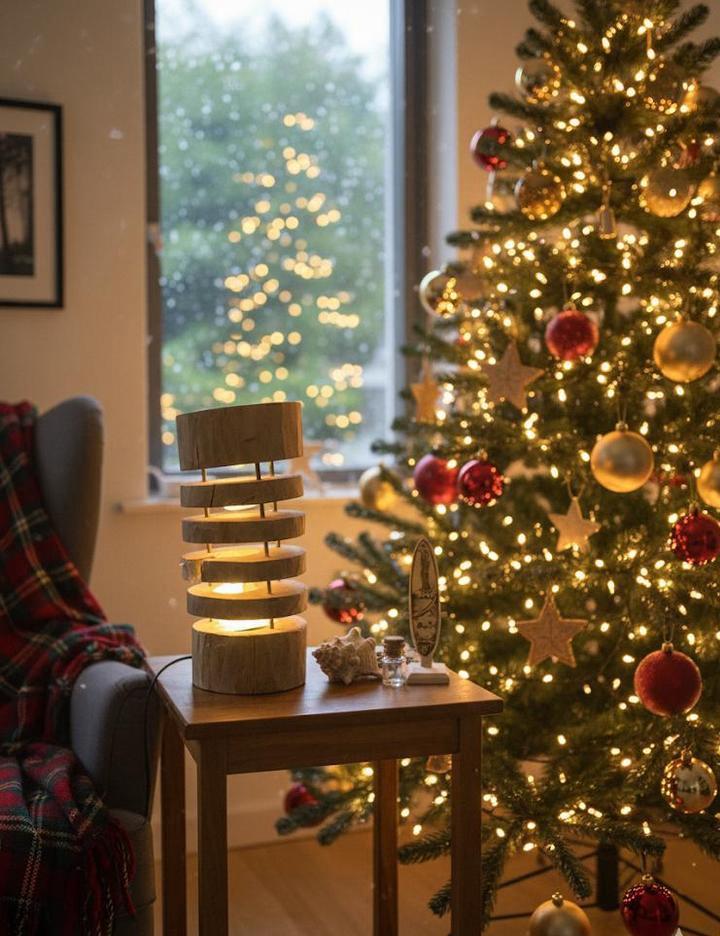 Handgemaakte Boomstam Vloerlamp - Sfeervol!, Huis en Inrichting, Lampen | Vloerlampen, Nieuw, Minder dan 100 cm, Hout, Ophalen of Verzenden