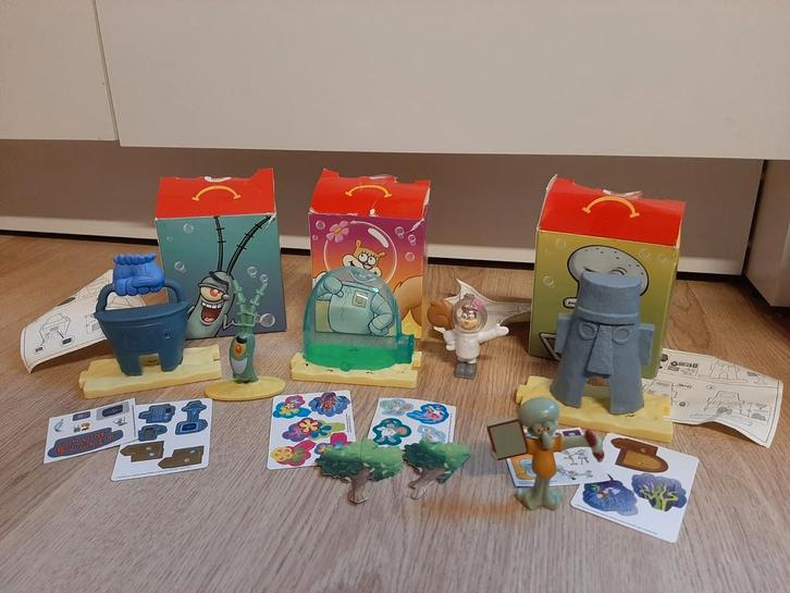 Spongebob Squarepants mcdonalds speeltjes, Verzamelen, Poppetjes en Figuurtjes, Ophalen of Verzenden