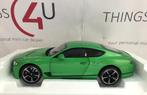 Norev 1:18 Bentley Continental GT 2018 groen nieuw in doos, Hobby en Vrije tijd, Modelauto's | 1:18, Nieuw, Ophalen of Verzenden