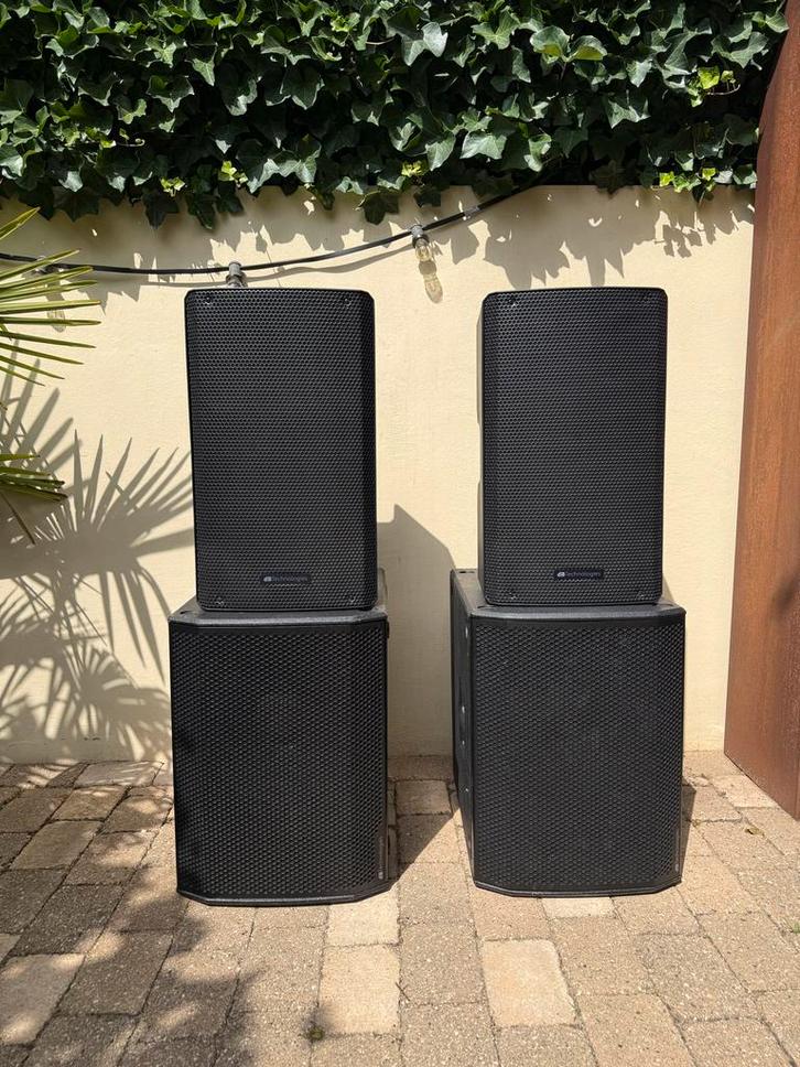 DB Technologies Geluidset: DB615 Subs + SYA12, Audio, Tv en Foto, Luidsprekers, Gebruikt, Subwoofer, 120 watt of meer, Overige merken