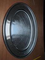 Roestvrijstalen serveerschaal, Huis en Inrichting, Woonaccessoires | Dienbladen, Ophalen, Gebruikt, Ovaal, Metaal