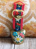 Authentieke vintage Zwitserse koebel "Edelweiss", Antiek en Kunst, Ophalen of Verzenden