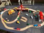 Houten treinset brio brug , Goki cement auto; 25,00, Kinderen en Baby's, Overige typen, Ophalen of Verzenden