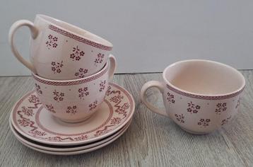 3 kop en schotels Johnson Brothers Staffordshire beschikbaar voor biedingen