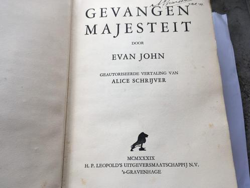 Gevangen Majesteit door Evan John, Boeken, Schoolboeken, Gelezen, Overige niveaus, Ophalen of Verzenden