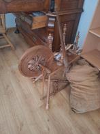 Antieke spinnewiel met wol, Antiek en Kunst, Ophalen of Verzenden