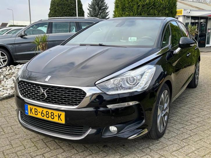 DS DS 5 Citroen DS5 1.6 HDI Automaat 2016 Zwart Panodak, Auto's, DS, Bedrijf, DS 5, ABS, Achteruitrijcamera, Airbags, Airconditioning
