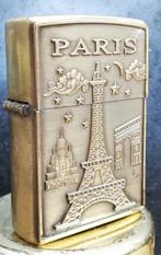 Aansteker. PARIS. Messing.   Vintage., Ophalen, Zo goed als nieuw, Aansteker