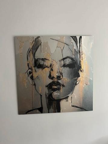 Abstract Portret Schilderij beschikbaar voor biedingen