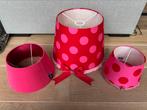 3 Lampenkappen - 2x Moepa (hanglamp en schemerlamp) plus, Ophalen of Verzenden, Zo goed als nieuw, Rood, Rond