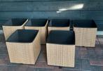 6x Gnabbas manden / bakken voor ikea kallax Vakkenkast, Ophalen, Zo goed als nieuw, Rechthoekig, Riet