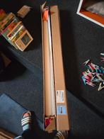 Raambekleding rolgordijn stof gestreept wit, Ophalen, Wit, Nieuw, 50 tot 100 cm