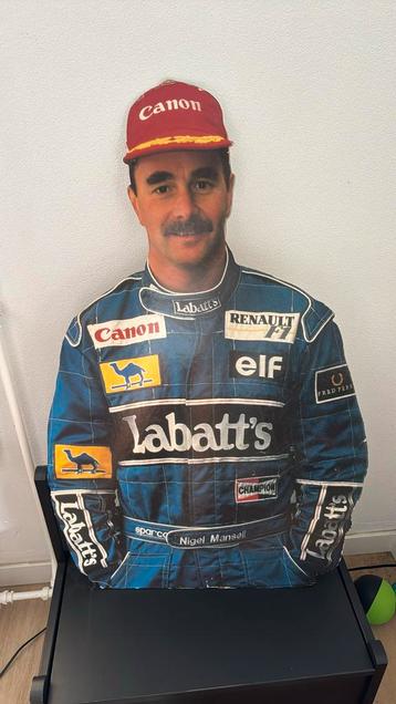Kartonnen standbeeld nigel mansell beschikbaar voor biedingen