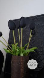 Real touch tulpen / zwarte tulpen / kunstbloemen -s29-, Ophalen of Verzenden