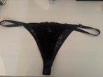 Zwarte string, Kleding | Dames, Ondergoed en Lingerie, Verzenden, Zwart, String