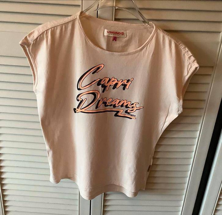(J) Vingino Shirt Maat 152, Kinderen en Baby's, Kinderkleding | Maat 152, Zo goed als nieuw, Meisje, Shirt of Longsleeve, Ophalen