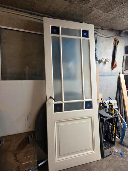 Antieke deur met leuke oude details, Doe-het-zelf en Verbouw, Deuren en Horren, Gebruikt, Binnendeur, 215 cm of meer, 80 tot 100 cm