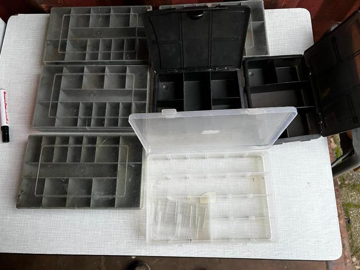 7 Schroevenbakjes., Doe-het-zelf en Verbouw, Gereedschapskisten, Gebruikt, Ophalen of Verzenden