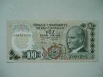 1295. Turkije, 100 lirasi 1970(1983) UNC Atatürk., Postzegels en Munten, Bankbiljetten | Europa | Niet-Eurobiljetten, Los biljet