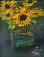 Zonnebloemen, Minder dan 50 cm, Nieuw, Ophalen of Verzenden, Schilderij