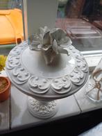 Vintage Schaal met Bloem - Bassano, Gebruikt, Porselein of Keramiek, Schaal, Rond