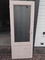 Vuren binnendeur, Ophalen, Glas, Binnendeur, 200 tot 215 cm