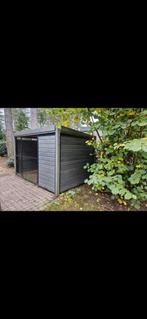 Hondenkooi met geïsoleerd nachthok, Dieren en Toebehoren, Hondenhokken, Ophalen of Verzenden, Gebruikt
