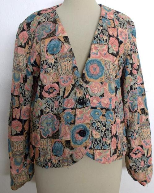 Apart handmade iets gewatteerd print jasje! L, Kleding | Dames, Jasjes, Kostuums en Pakken, Zo goed als nieuw, Jasje, Maat 42/44 (L)