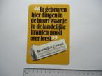 sticker Beverwijk courant krant retro heemskerk velsen blad, Verzamelen, Stickers, Overige typen, Zo goed als nieuw, Verzenden