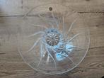 Glazen schaal Mantova loodkristal 36 cm, Huis en Inrichting, Schaal, Rond, Ophalen of Verzenden, Glas
