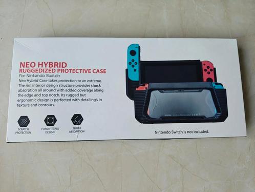 Heavy duty rubberen beschermcase voor switch, Spelcomputers en Games, Spelcomputers | Nintendo Switch, Nieuw, Switch OLED, Met 2 controllers