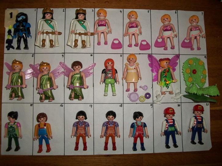 P6 figuren koning, boer, piloot, prinses, viking, tovenaar, Kinderen en Baby's, Speelgoed | Playmobil, Nieuw, Complete set, Ophalen of Verzenden