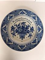 Delfts blauw decoratie bord zenith 1749, Antiek en Kunst, Ophalen of Verzenden