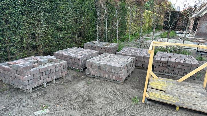 Gebakken klinkers dikformaat 34m2, Tuin en Terras, Tegels en Klinkers, Gebruikt, Klinkers, Overige materialen, 10 m² of meer, Ophalen