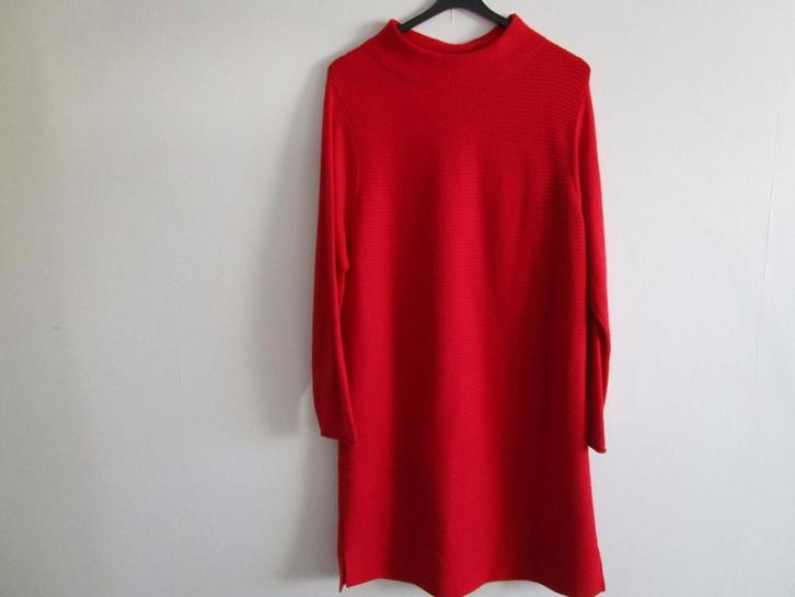 Giulia e Tu jurk rood, Kleding | Dames, Jurken, Zo goed als nieuw, Maat 38/40 (M), Rood, Onder de knie, Verzenden