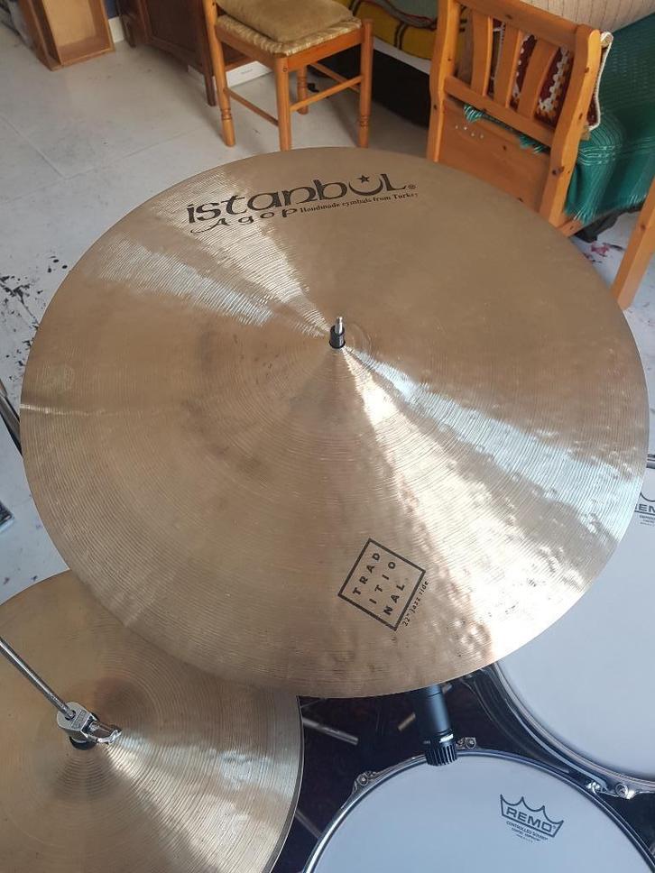 Istanbul Agop Traditional 22" Jazz Ride Cymbal, Muziek en Instrumenten, Drumstellen en Slagwerk, Zo goed als nieuw, Overige merken