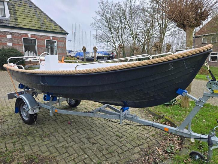 Nieuwe Amigo 430 Classic / showmodel, Watersport en Boten, Sloepen, Nieuw, Tot 10 pk, 3 tot 6 meter, Buitenboordmotor, Benzine