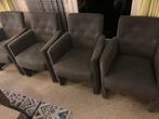 Set van 4 eetkamerstoelen grijs, Ophalen, Gebruikt, Klassiek, Vier