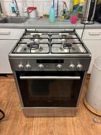 Siemens: RVS Gasfornuis! Werkt Goed, Schoon! Incl Gasslang, Ophalen, Gebruikt, Minder dan 85 cm, Grill