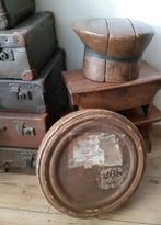 ~ Platte Hoedendoos, Antiek en Kunst, Curiosa en Brocante, Ophalen of Verzenden
