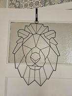 Metalen Leeuwenkop wanddecoratie, Ophalen, Zo goed als nieuw