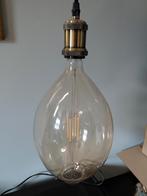Twee sfeervolle hanglampen glas, Ophalen of Verzenden, Gebruikt, Glas, Minder dan 50 cm