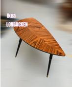 Design IKEA LOVBACKEN Side Table Medium Brown, 50 tot 100 cm, Minder dan 50 cm, Rond, Gebruikt