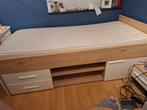 Eenpersoons (kinder/ tiener) bed. Met nachtkastje, Ophalen, 90 cm, Eenpersoons, Wit