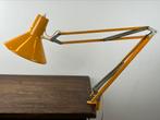 Vintage bureaulamp - schaarlamp - werklamp geel, Antiek en Kunst, Ophalen of Verzenden